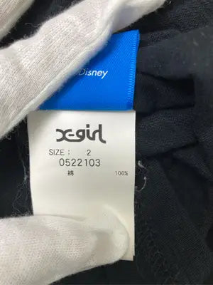 X-GIRL/エックスガール/Tシャツ/カットソー/トップス/ブラック/2