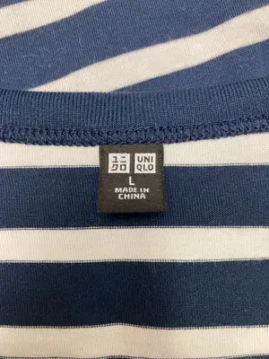 UNIQLO/ユニクロ/Tシャツ/カットソー/トップス/ネイビー/L