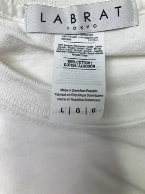 LABRAT TOKYO/Tシャツ/カットソー/トップス/ホワイト/L