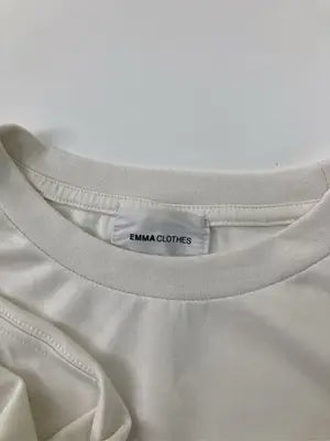 EMMA CLOTHES/エマクローズ/Tシャツ/カットソー/トップス/ホワイト/L