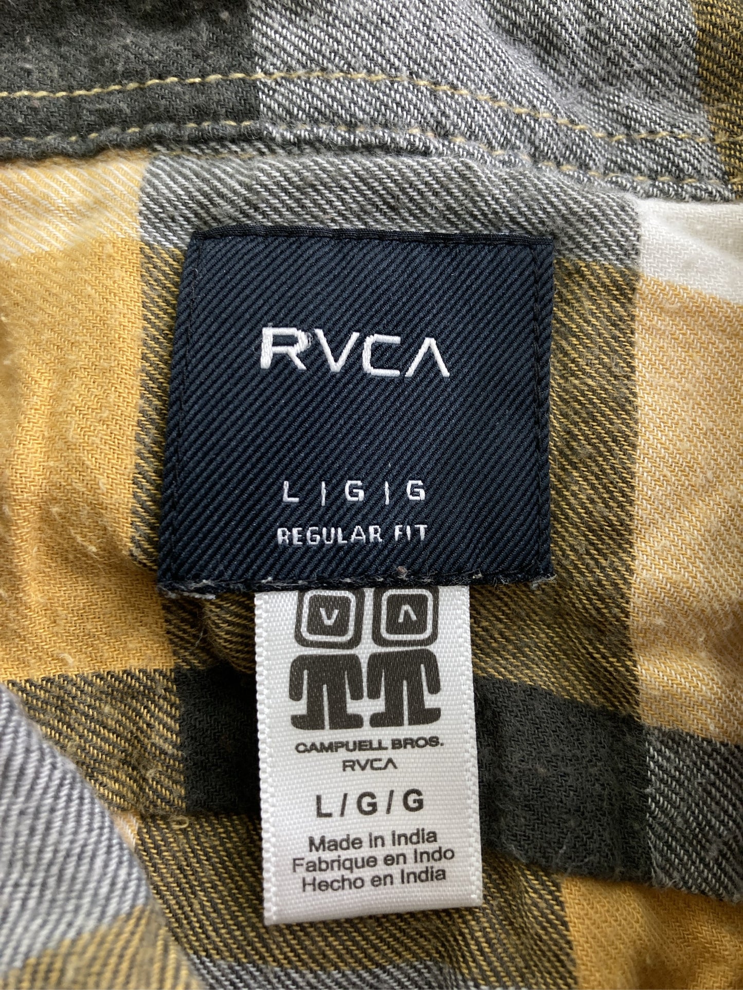 RVCA/ルーカ/シャツ/ブラウス/トップス/ブラウン/L