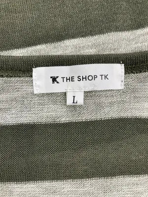 THE SHOP TK/ザショップティーケー/Tシャツ/カットソー/トップス/カーキ/L