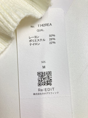 Re:EDIT/リエディ/ニット/セーター/トップス/ホワイト/M