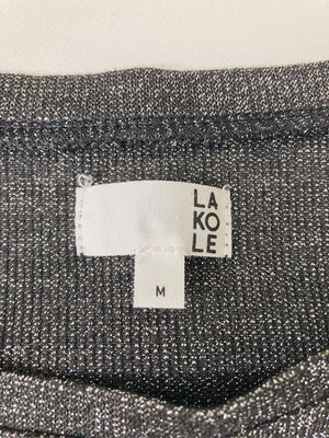 LAKOLE/ラコレ/Tシャツ/カットソー/トップス/グレー/M