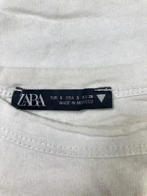 ZARA/ザラ/Tシャツ/カットソー/トップス/ホワイト/EUR S