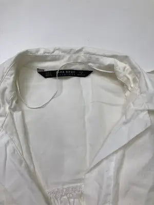 ZARA BASIC/ザラベーシック/シャツ/ブラウス/トップス/ホワイト/S