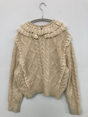 ZARA/ザラ/ニット/セーター/トップス/ベージュ/EUR M/USA M/ MEX 28