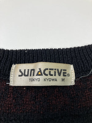sunaccive/ニット/セーター/トップス/ブラック/M