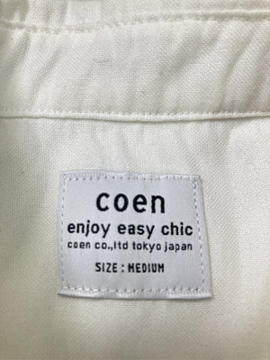 coen/コーエン/シャツ/ブラウス/トップス/ホワイト/MEDIUM