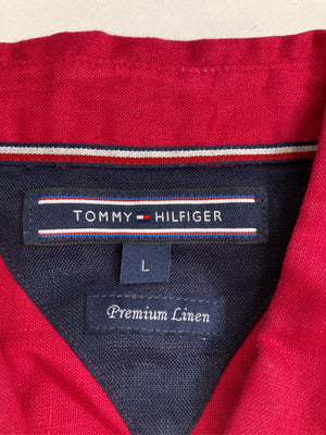 TOMMY HILFIGER/トミーヒルフィガー/シャツ/ブラウス/トップス/レッド/L