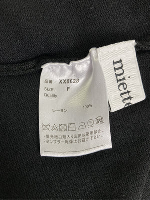 miette/ミエット/Tシャツ/カットソー/トップス/ブラック/F