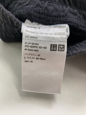 UNIQLO/ユニクロ/ジャージ/トラックパンツ/パンツ/ブラック/L ウエスト84-92cm