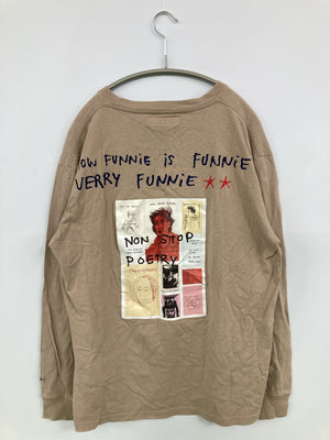 INHERIT/インヘリット/Tシャツ/カットソー/トップス/ベージュ/L