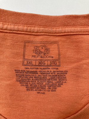 FRUIT OF THE LOOM/フルーツオブザルーム/Tシャツ/カットソー/トップス/オレンジ/3XL