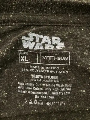 STARWARS/スターウォーズ/Tシャツ/カットソー/トップス/ブラック/XL
