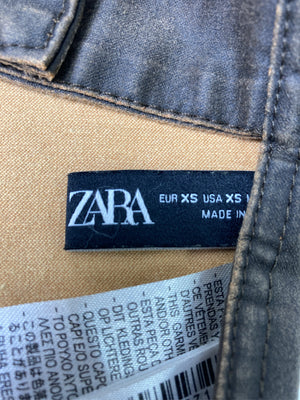 ZARA/ザラ/アンサンブル/トップス/ブラウン/XS