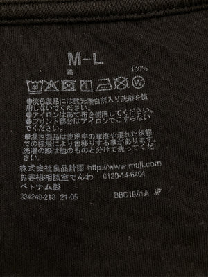 無印良品/ムジルシリョウヒン/Tシャツ/カットソー/トップス/ブラック/M-L