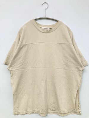 Red color j/Tシャツ/カットソー/トップス/ベージュ/L