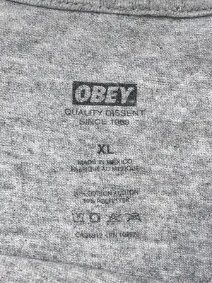 OBEY/オベイ/Tシャツ/カットソー/トップス/グレー/XL