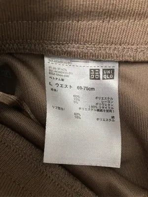 UNIQLO/ユニクロ/スカート/スカート/ブラウン/L ウエスト69-75cm