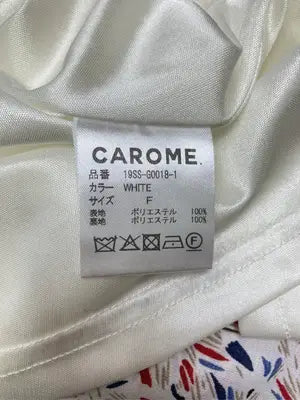 CAROME./シャツワンピース/ワンピース/ドレス/ホワイト/F