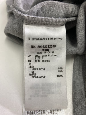 E hyphen world gallery/イーハイフンワールドギャラリー/Tシャツ/カットソー/トップス/グレー/F