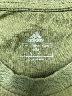 adidas/アディダス/Tシャツ/カットソー/トップス/カーキ/L