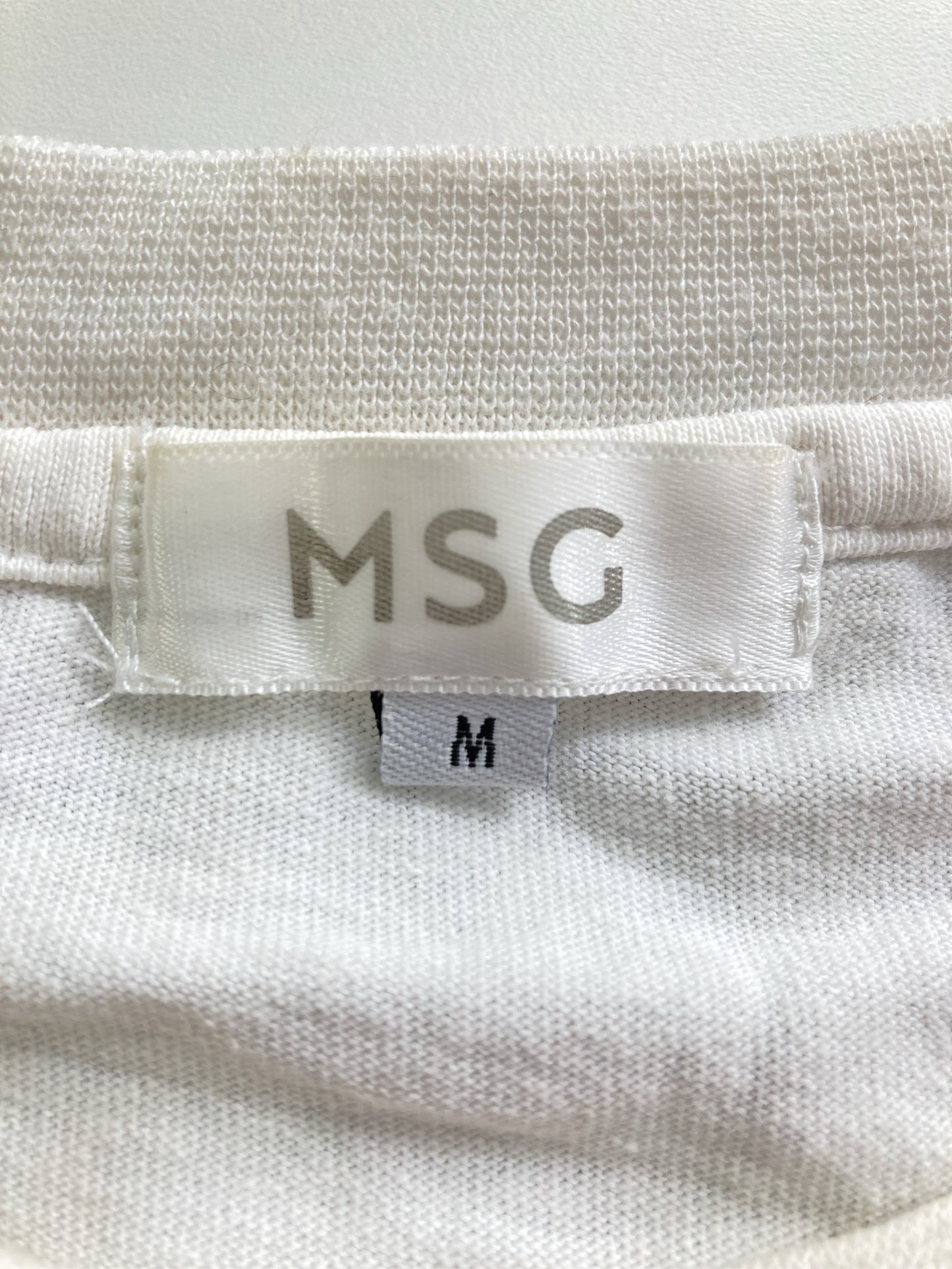 MSG/エムエスジー/Tシャツ/カットソー/トップス/ホワイト/M