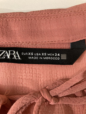 ZARA/ザラ/シャツ/ブラウス/トップス/ピンク/EUR XS/USA XS/MEX 24