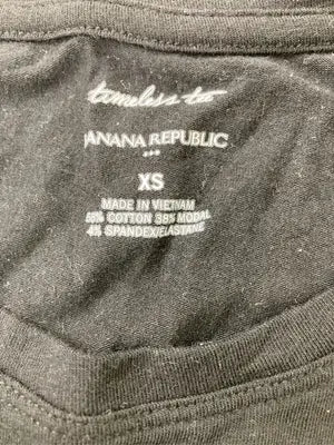 BANANA REPUBLIC/バナナリパブリック/Tシャツ/カットソー/トップス/ブラック/XS