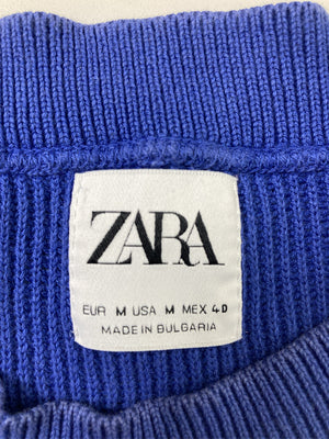 ZARA/ザラ/ニット/セーター/トップス/ブルー/EUR M/USA M/ MEX 40