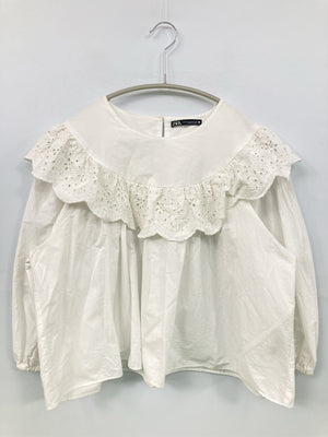 ZARA/ザラ/シャツ/ブラウス/トップス/ホワイト/M