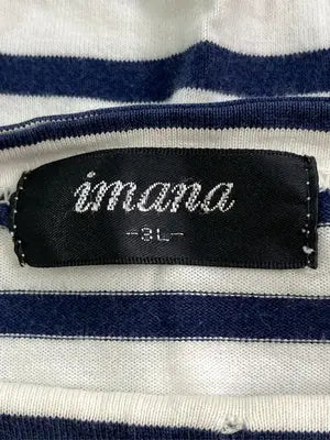 imana/Tシャツ/カットソー/トップス/ホワイト/3L