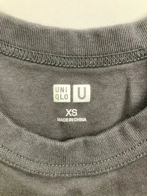 UNIQLO U/ユニクロユー/Tシャツ/カットソー/トップス/ブラック/XS