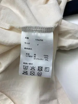 MN.L/エムエヌエル/Tシャツ/カットソー/トップス/アイボリー/F