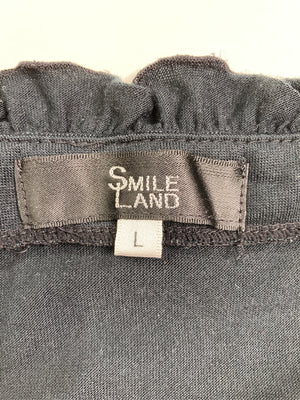 SMILE LAND/スマイルランド/Tシャツ/カットソー/トップス/ブラック/L