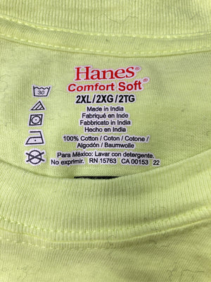 Hanes/ヘインズ/Tシャツ/カットソー/トップス/イエロー/2XL