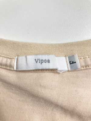 Vipoa/ヴィポア/Tシャツ/カットソー/トップス/ベージュ/F