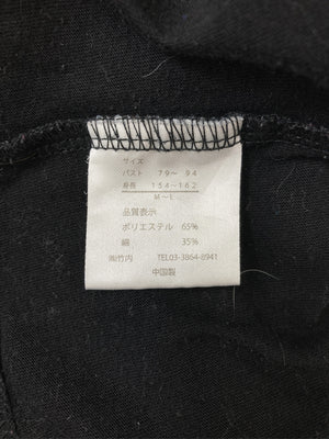 Tシャツ/カットソー/トップス/ブラック/M~L