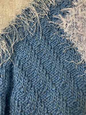 ニット/セーター/トップス/スカイブルー