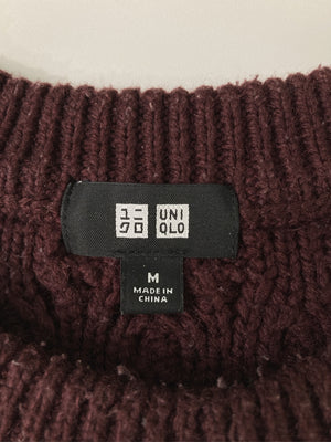 UNIQLO/ユニクロ/ニット/セーター/トップス/パープル/M