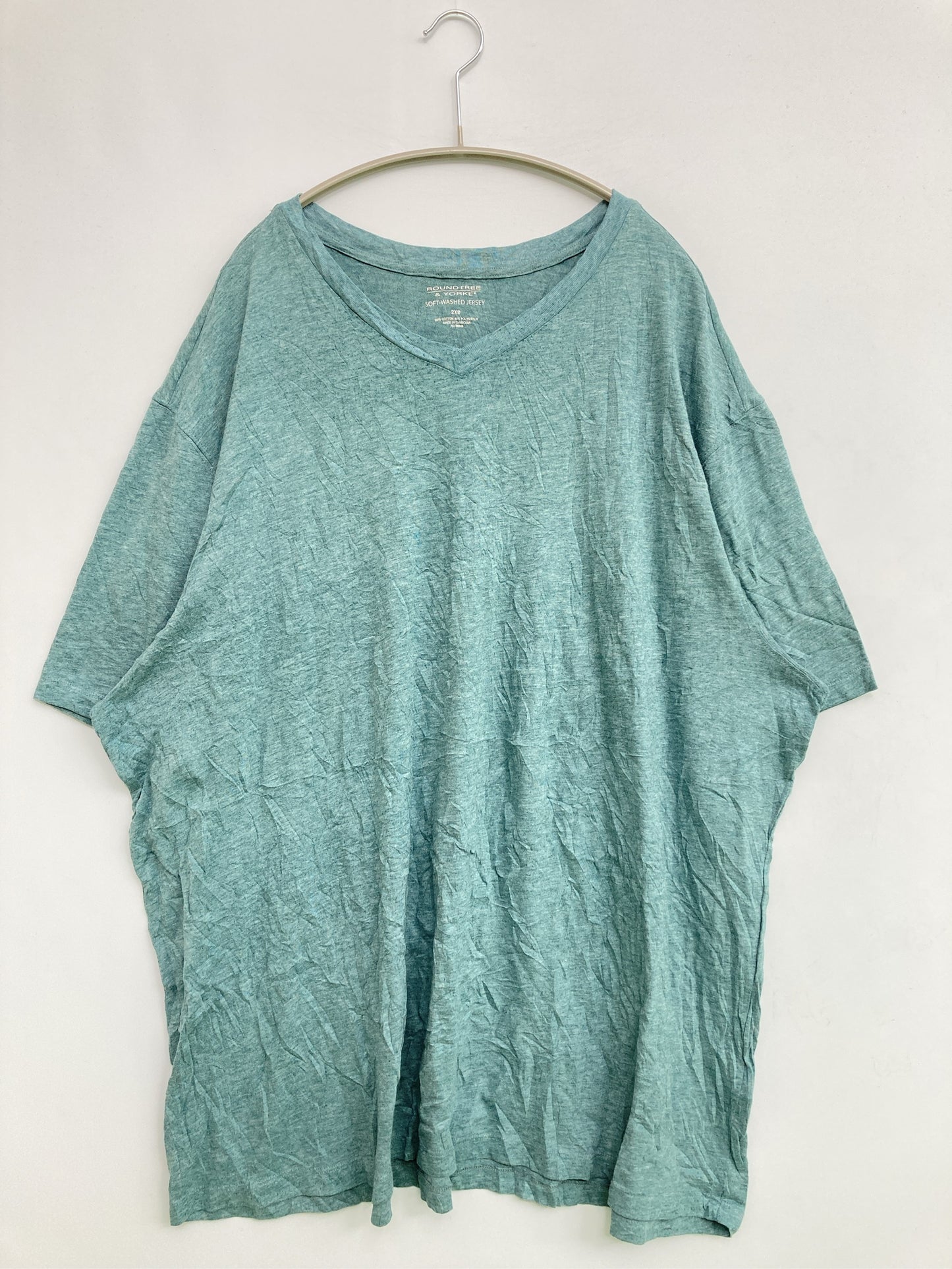 ROUNDTREE &YORKE/ラウンドツリーアンドヨーク/Tシャツ/カットソー/トップス/ブルー/2XB