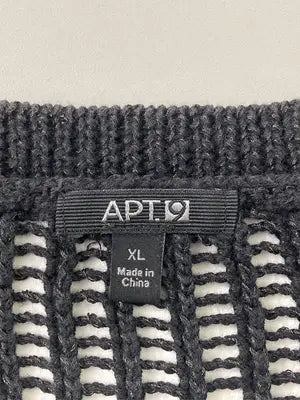 APT.9/アプトナイン/Tシャツ/カットソー/トップス/ブラック/XL