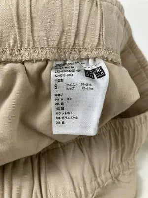 UNIQLO/ユニクロ/チノパンツ/パンツ/ベージュ/S ウエスト60-66cm ヒップ85-91cm