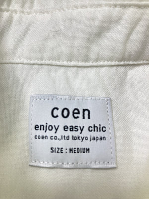 coen/コーエン/シャツ/ブラウス/トップス/ホワイト/MEDIUM