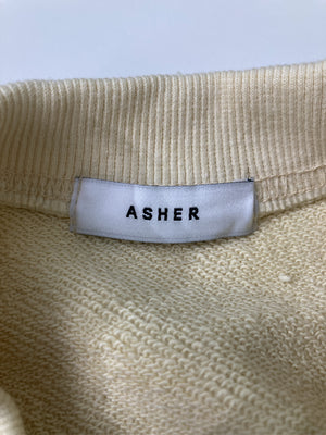 ASHER/スウェット/トップス/ベージュ