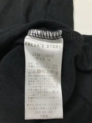 FREAK'S STORE/フリークスストア/Tシャツ/カットソー/トップス/ブラック/M