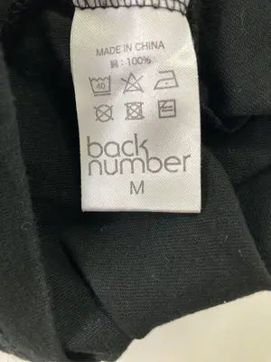 BACK NUMBER/バックナンバー/Tシャツ/カットソー/トップス/ブラック/M