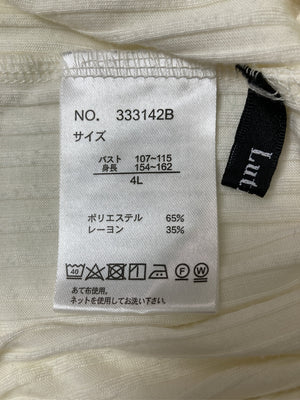 Lutique/ルティーク/Tシャツ/カットソー/トップス/ホワイト/4L