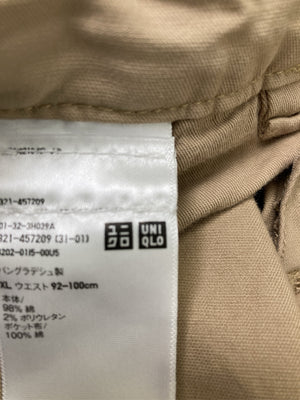 UNIQLO/ユニクロ/カーゴパンツ/パンツ/ブラウン/XL ウエスト92-100cm